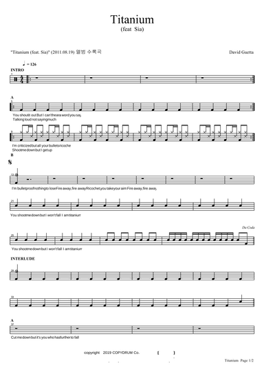 Titanium (arr. COPYDRUM)