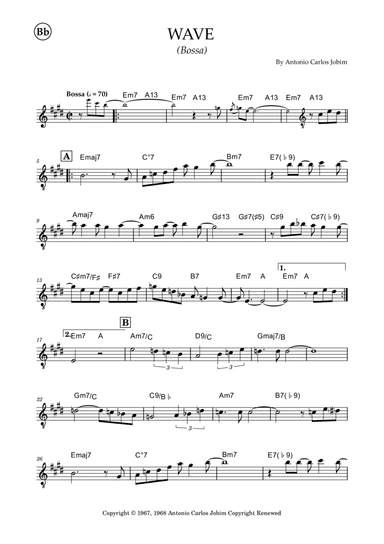 Wave (arr. Douglas Wattson)