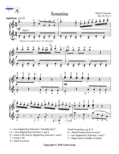 Sonatina in G, Op. 36, No. 3 Movement I Allegro (arr. Scott Camp)