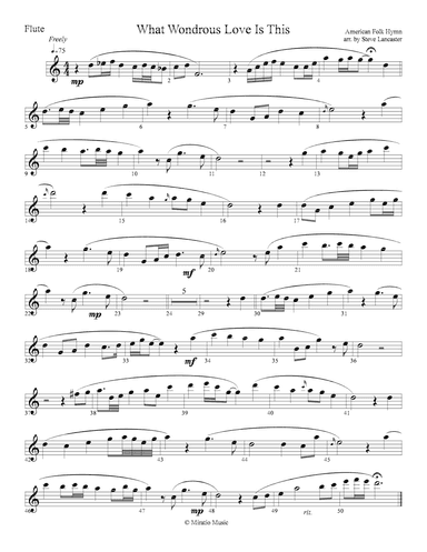 What Wondrous Love Is This - Celtic arr. for Flute & Piano (arr. Steve Lancaster)