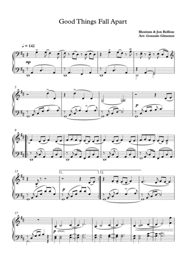 Good Things Fall Apart (arr. Gonzalo Gimenez)