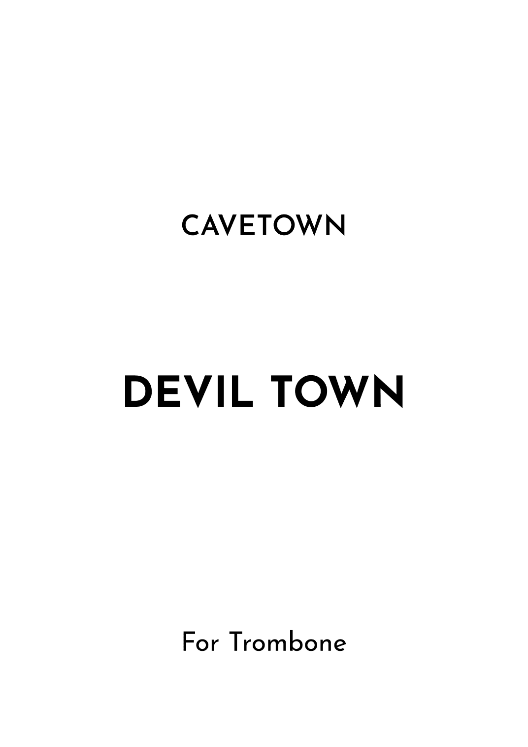 Devil Town (arr. Jireh J.)
