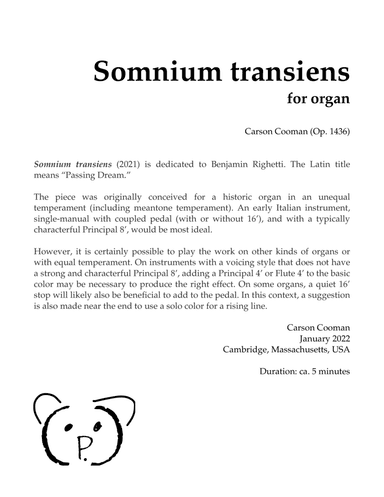 Somnium transiens
