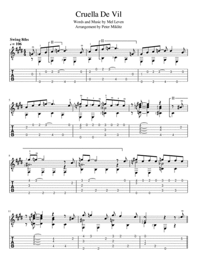 Cruella De Vil (arr. Peter Miklitz)