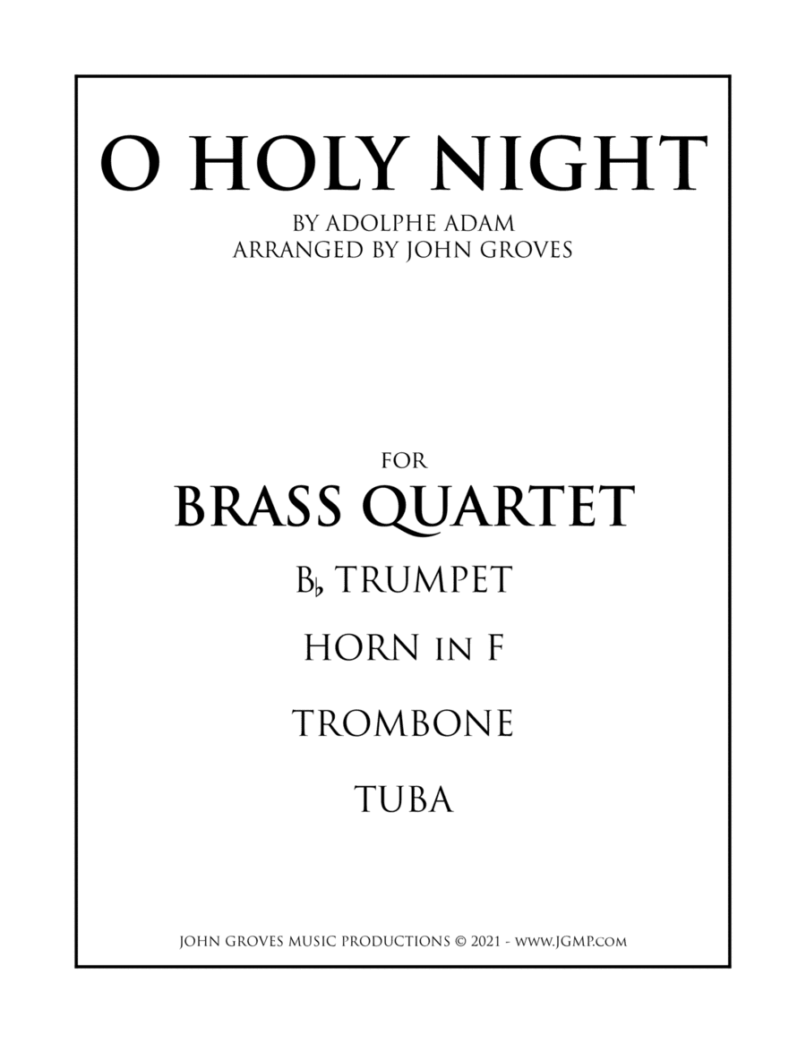 O Holy Night - Brass Quartet (arr. John Groves)