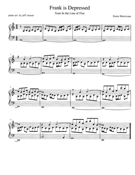 Frank Is Depressed (arr. jeff siesser)