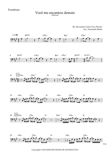 Voce Me Encantou Demais (arr. Fernando Britto)