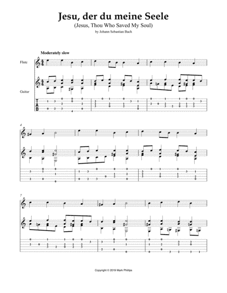 Jesu, der du mein Seele (Jesus, Thou Who Saved My Soul) (arr. Mark Phillips)