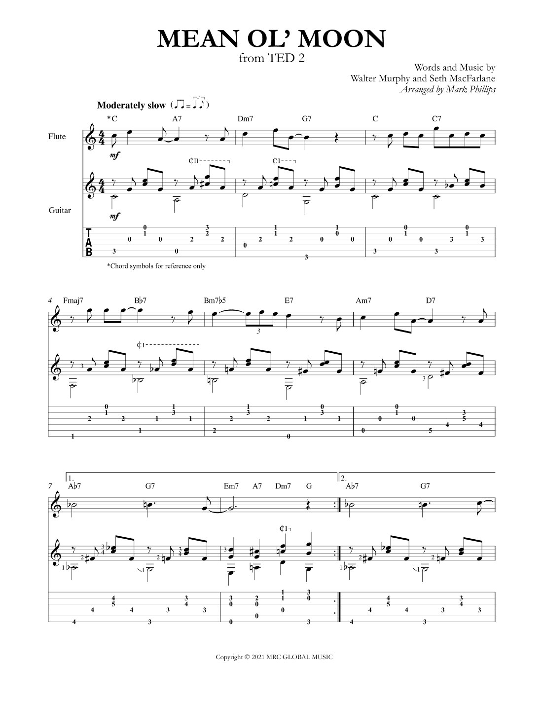 Mean Ol' Moon (arr. Mark Phillips)