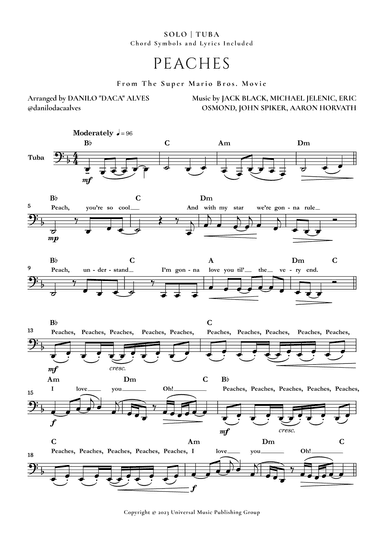 Peaches (arr. Danilo "Daca" Alves)