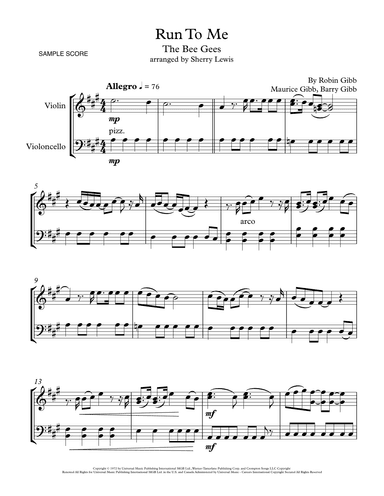 Run To Me (arr. Sherry Lewis)