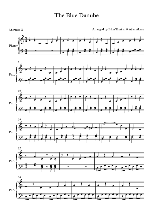 Theme from The Blue Danube (arr. Ajlan Akyuz)