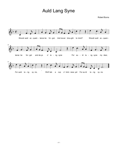 Auld Lang Syne - Folk Music for Ocarina (arr. Thomas Scharler)