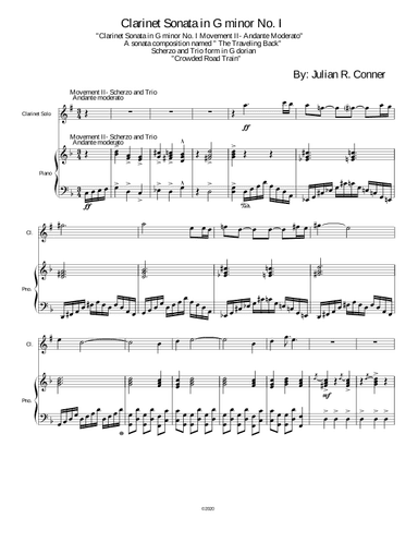 Clarinet Sonata No.1 in G Minor, Op. 2