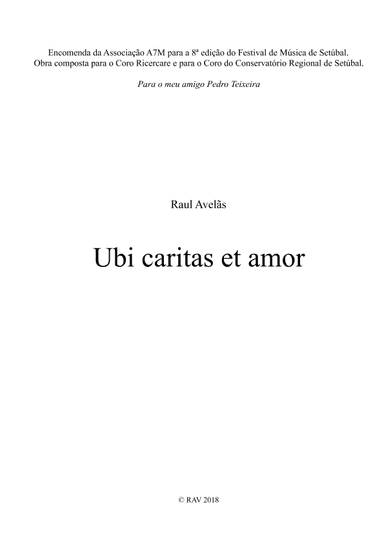 Ubi caritas et amor