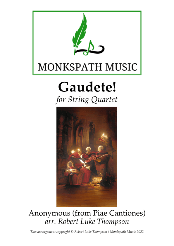 Gaudete for String Quartet (arr. Robert Luke Thompson)