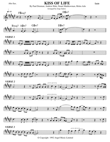 Kiss Of Life (arr. Jorge Juárez)