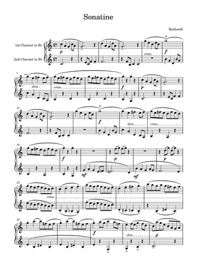 Ruthardt: Sonatine op.57 (arr. Saho Omukai)