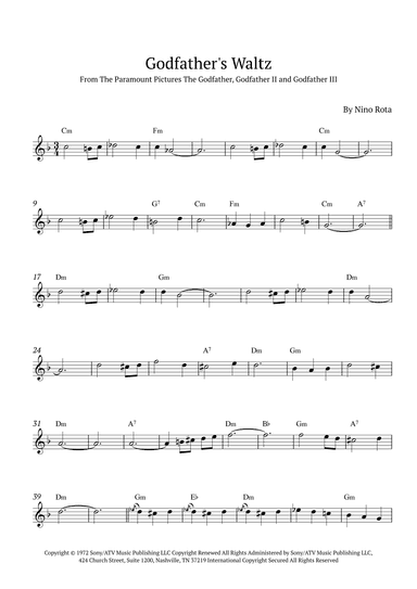 The Godfather Waltz (arr. André Nusa)