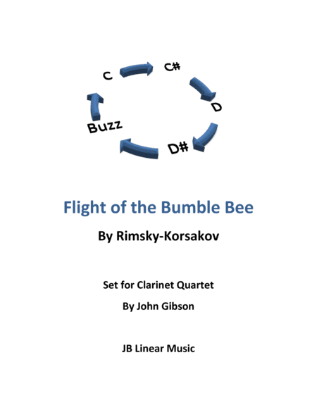 Flight of the Bumble Bee for clarinet quartet (arr. John Gibson)