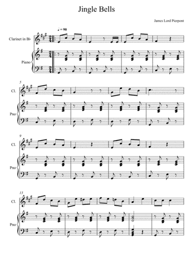 James Lord Pierpont - Jingle Bells (Clarinet Solo) (arr. André Laitano)