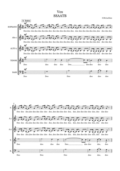 Vox (arr. Margaret Grottenthaler for newchoir)