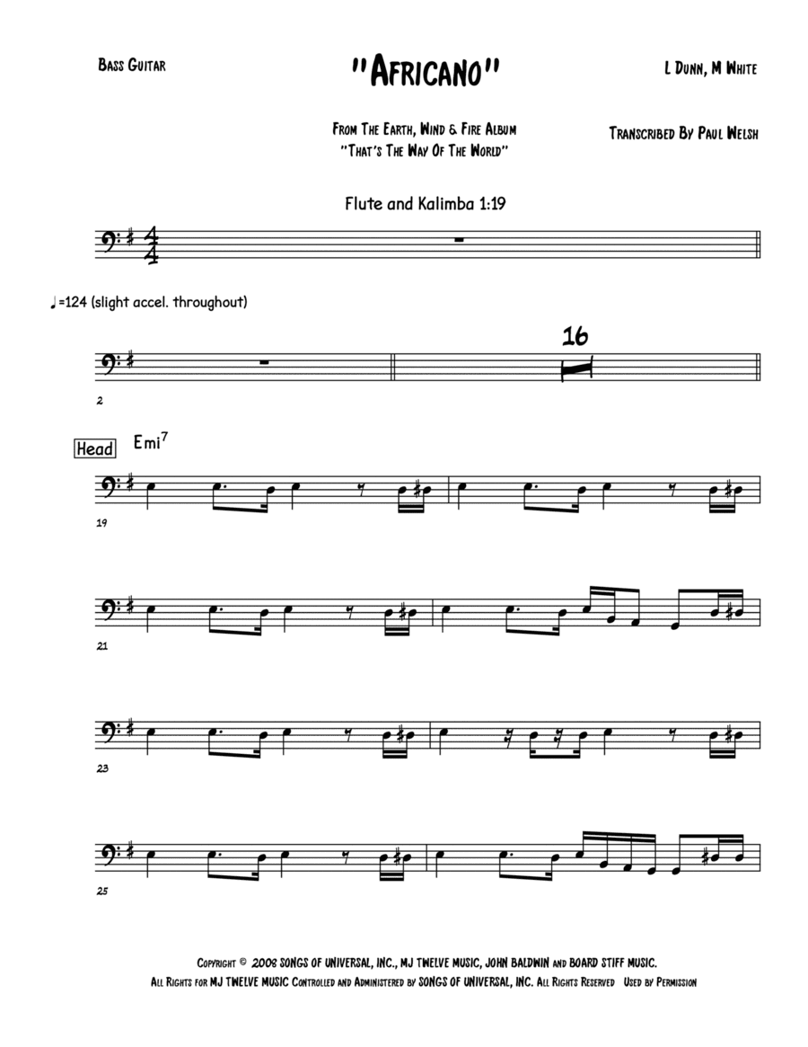 Africano (arr. Accubass)