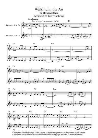 Walking In The Air (arr. Terry Cathrine)