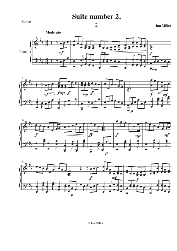 Suite number 2, number 2