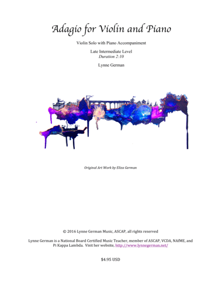 Adagio for Violin and Piano