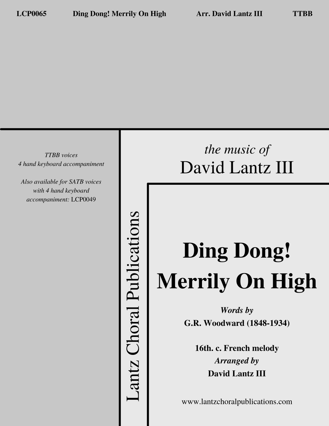 Ding Dong! Merrily On High (arr. David Lantz III)