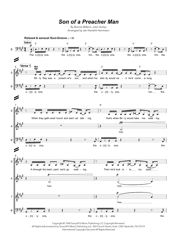 Son-of-a-preacher Man (arr. Jan-Hendrik Herrmann)