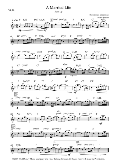 Married Life (arr. Fabio Britto)