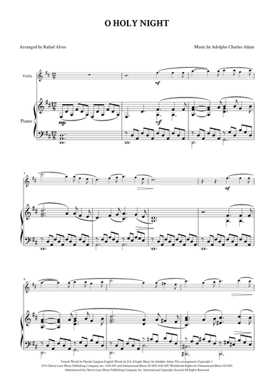 O Holy Night (arr. Rafael Alves)