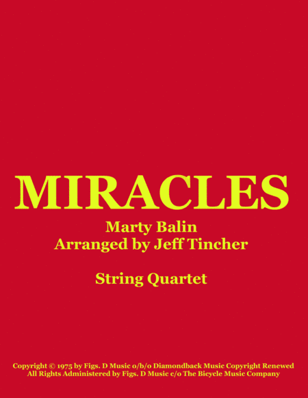 Miracles (arr. Jeff Tincher)