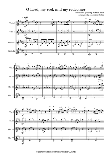 O Lord, My Rock And My Redeemer (arr. Madalina Dirlea)