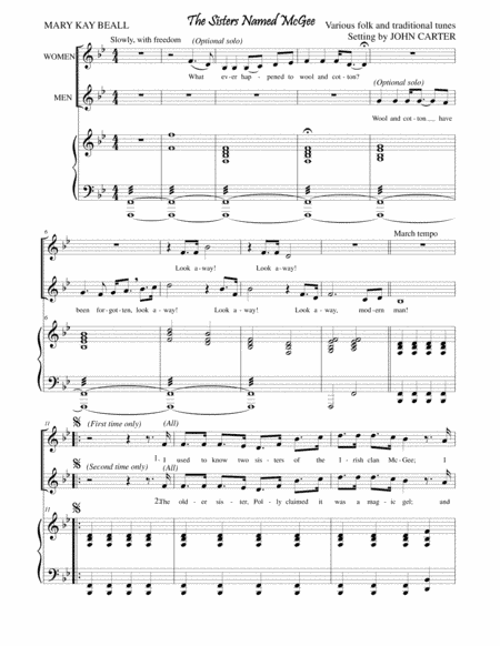 The Sisters Named McGee (arr. John Carter)