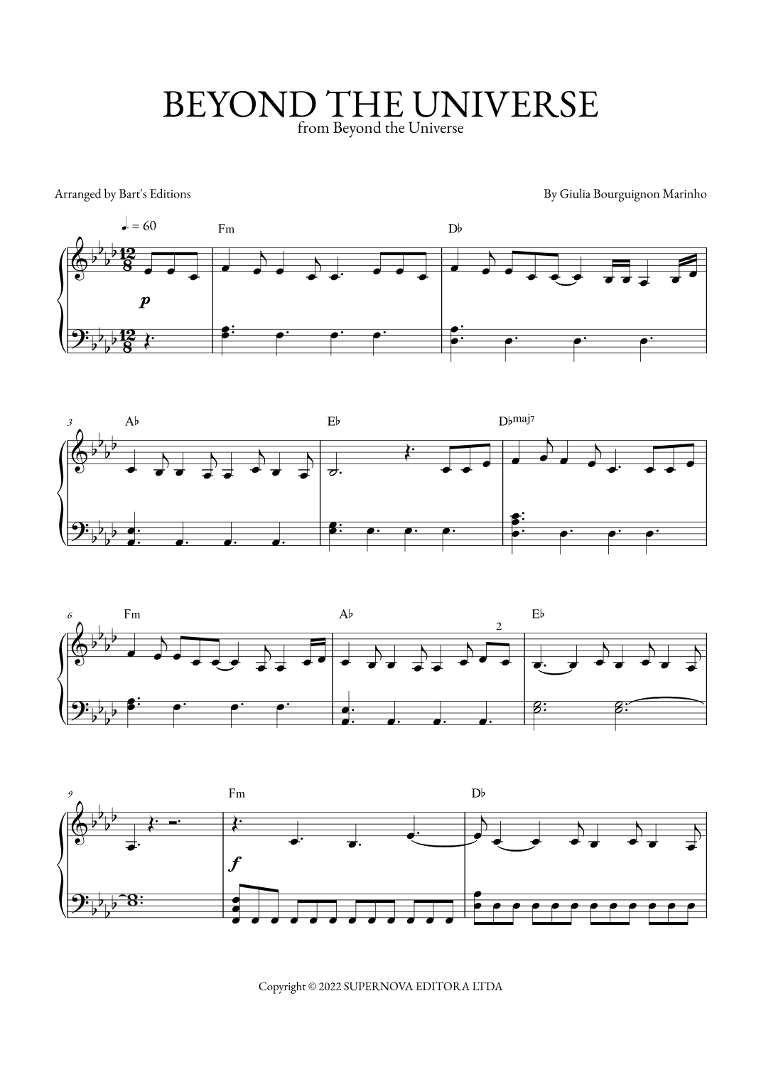 Beyond The Universe (arr. Bart's Editions)