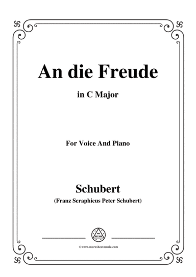 Schubert-An die Freude,Op.111 No.1,in C Major,for Voice&Piano (arr. MSM)