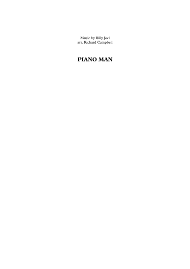 Piano Man (arr. Richard Campbell)