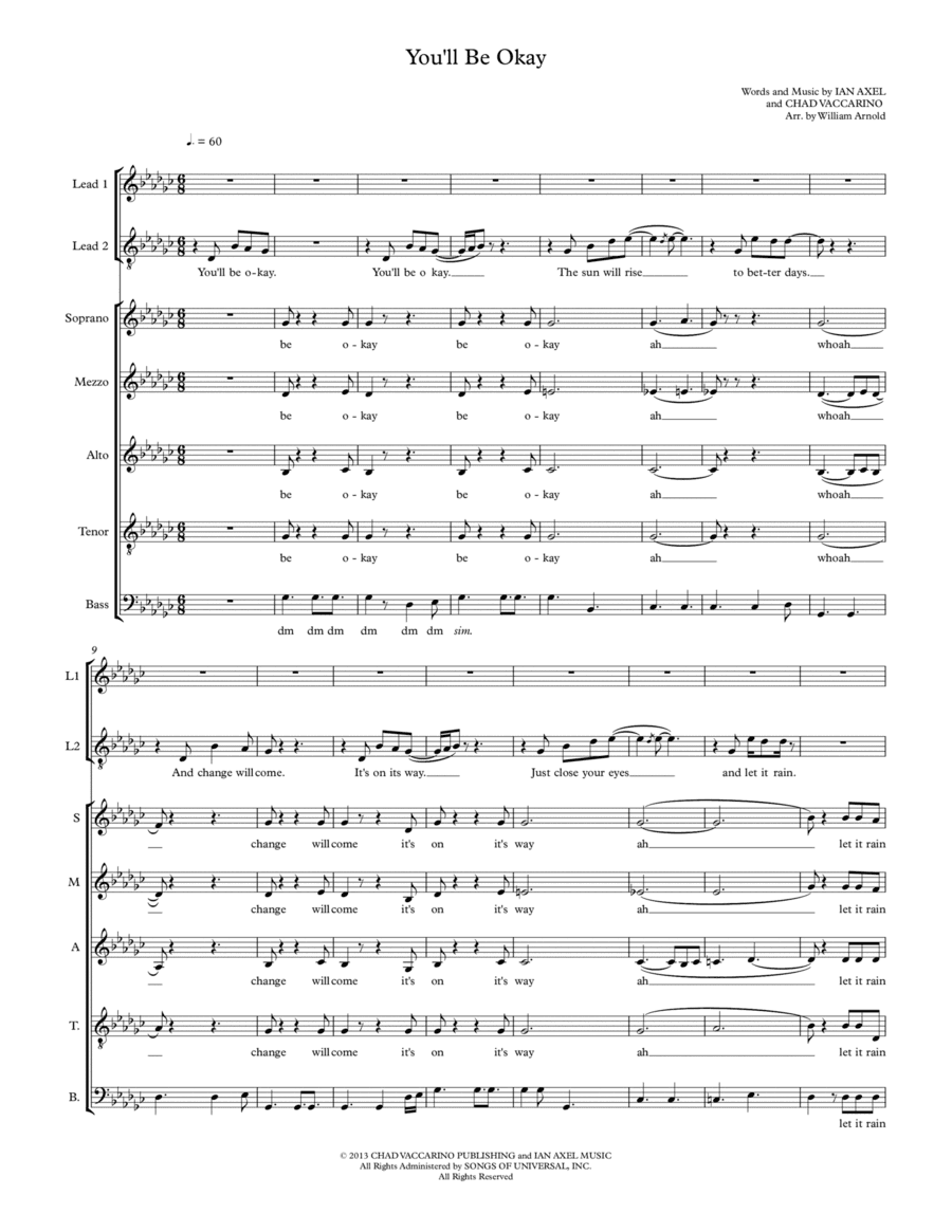 You'll Be Okay (arr. William Arnold)