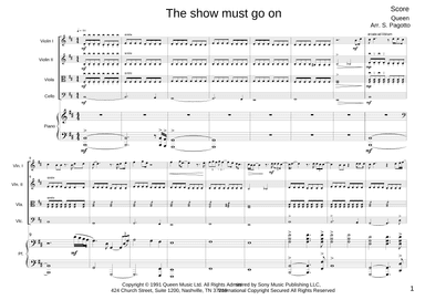 The Show Must Go On (arr. Stefano Pagotto)