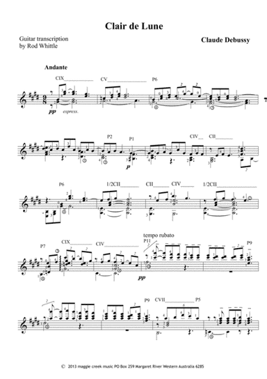 Clair de Lune (arr. Rod Whittle)