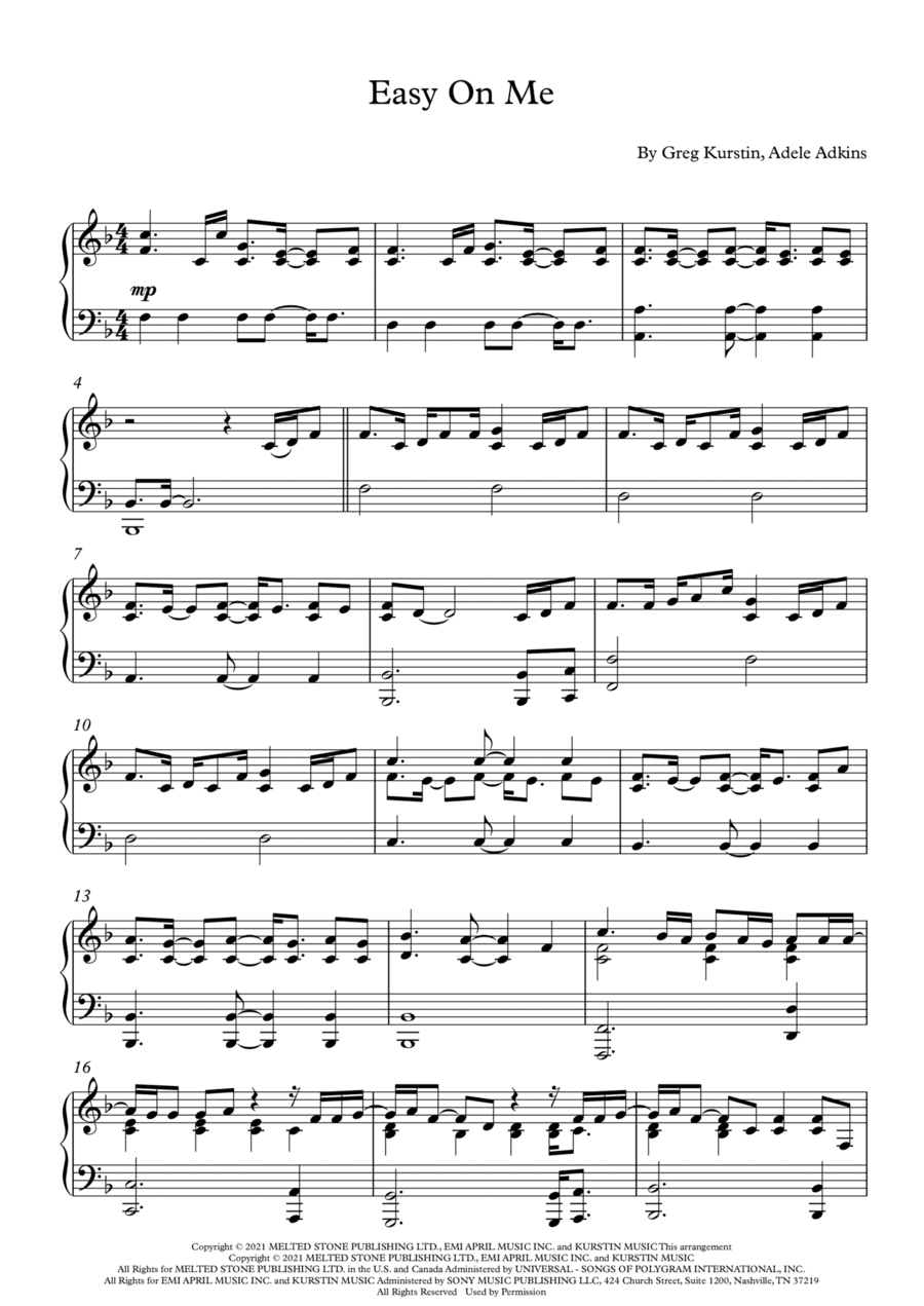 Easy On Me (arr. Fernanda Moura)