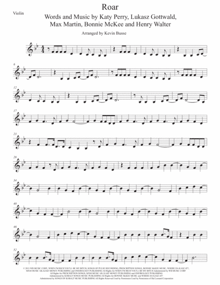 Roar (arr. Kevin Busse)