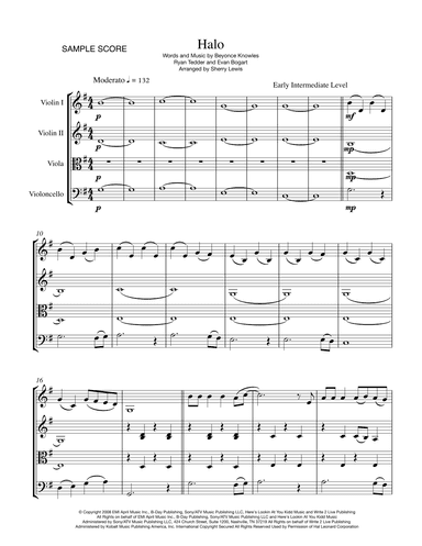 Halo (arr. Sherry Lewis)