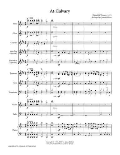 At Calvary (arr. James Gilbert)