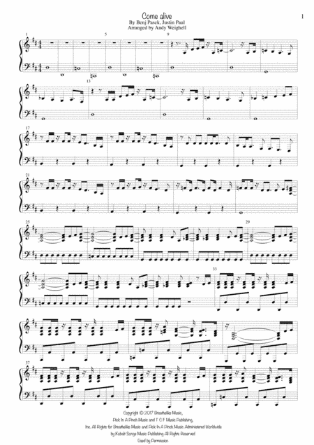 Come Alive (arr. Handy Music)