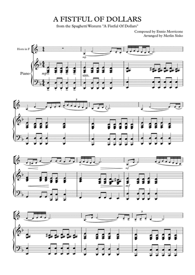 A Fistful Of Dollars (arr. Merlin Sisko)