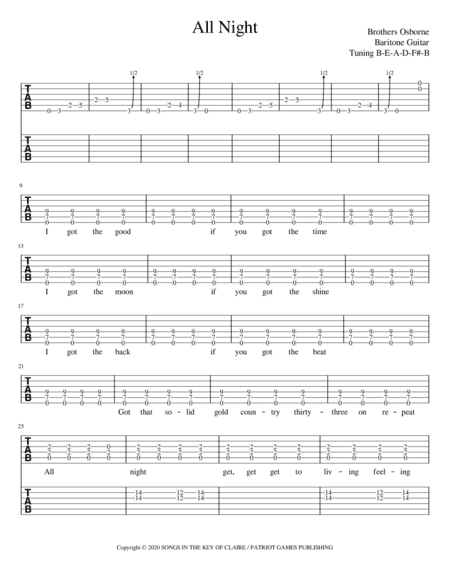 All Night (arr. The Smelly Tele)